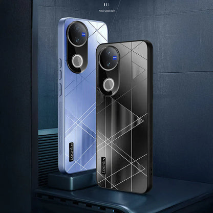 Vivo V50 5G Triangle Pattern Matte Back Shockproof Case