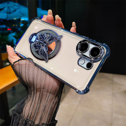 Vivo V60 5G Premium Butterfly Stand Airbags Case (Buy 1 Get 1 Surprise Cover)