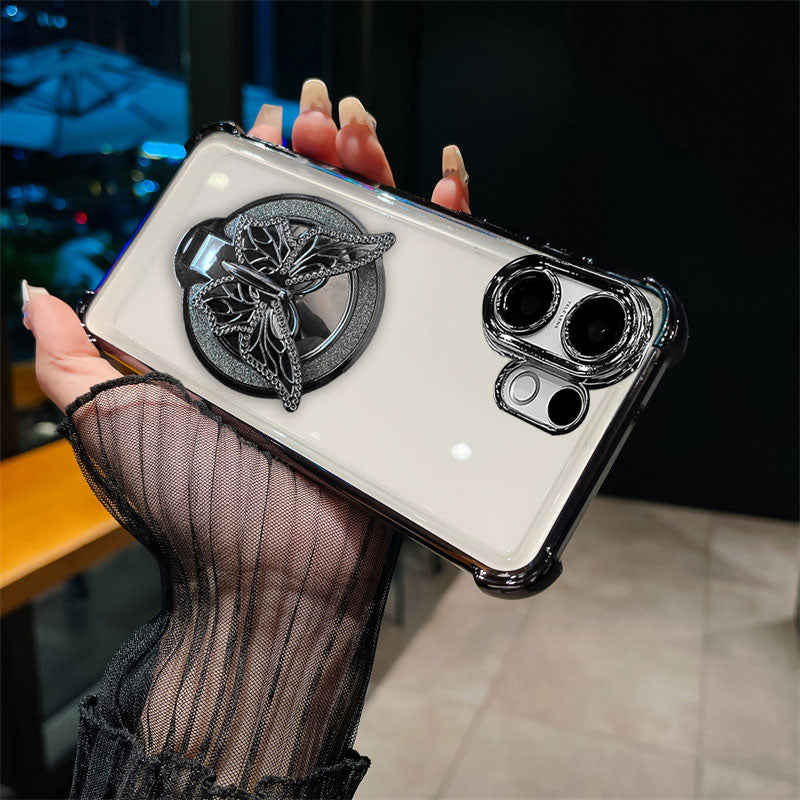 Vivo V60 5G Premium Butterfly Stand Airbags Case (Buy 1 Get 1 Surprise Cover)