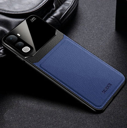 Vivo Y400 Pro 5G Premium Leather Lens Protective Case