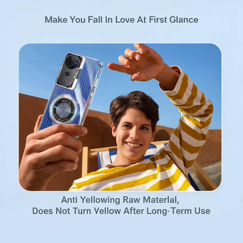 Vivo V40 Pro case with camera magnifier