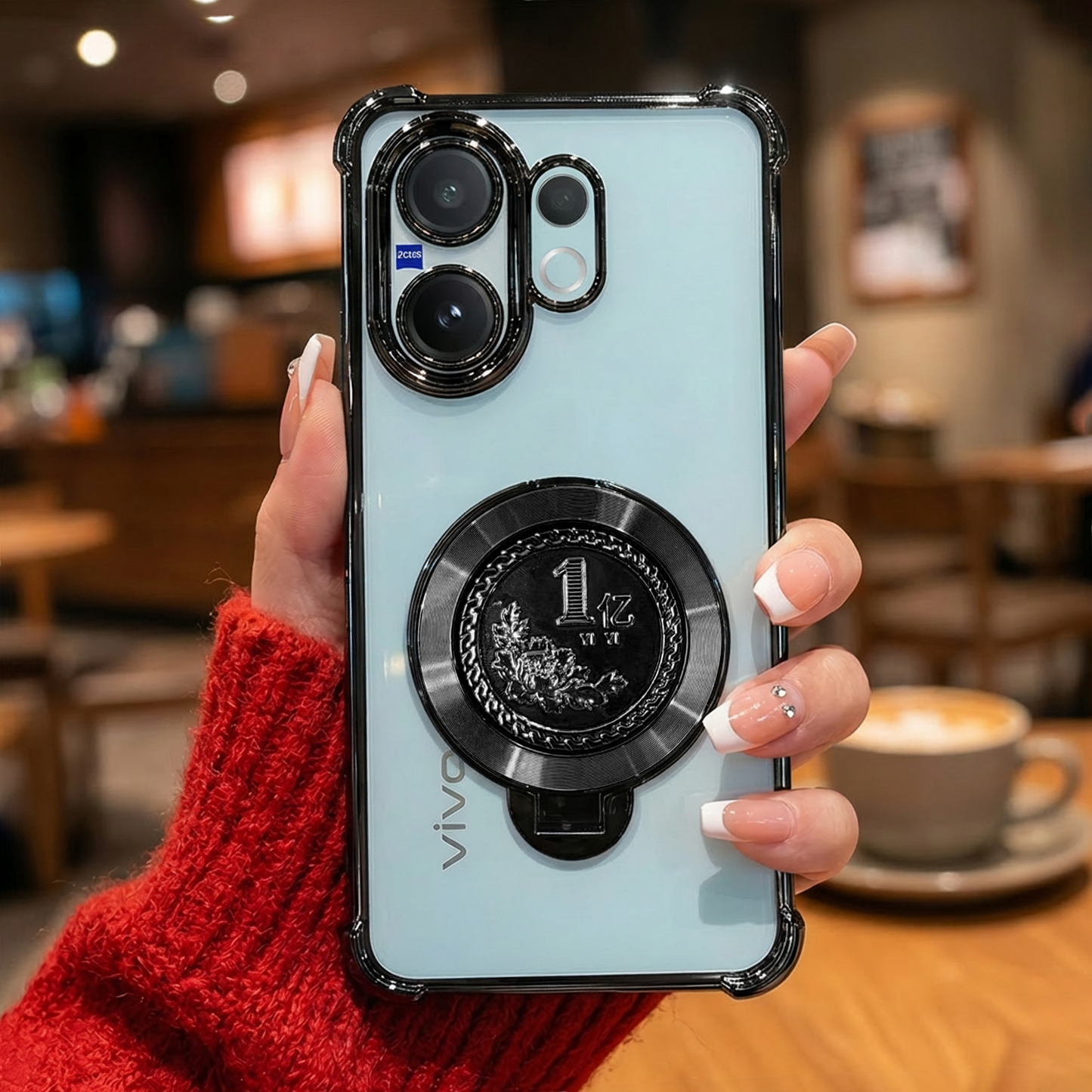 Vivo X200 FE 5G Premium Billion Wheel Rotating Shockproof Airbags Case