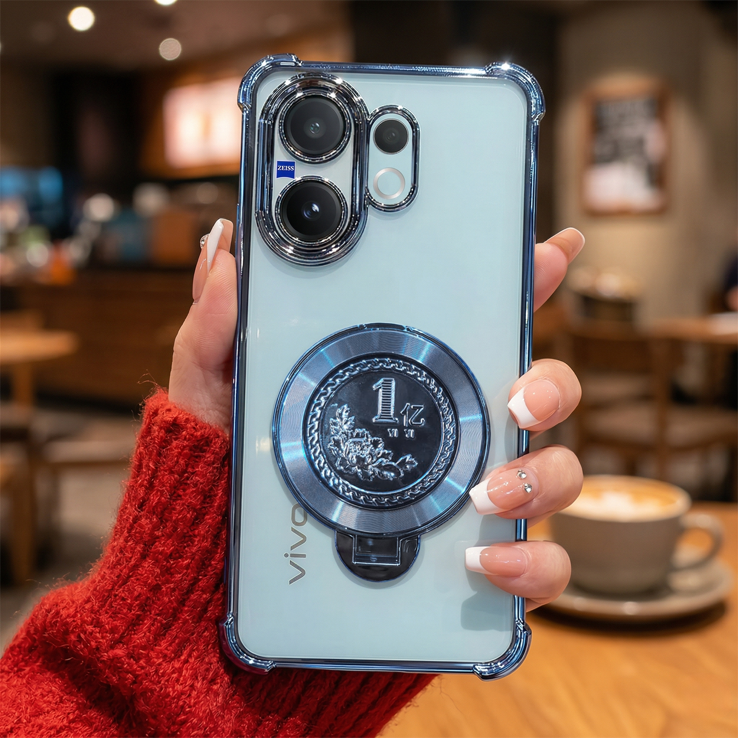 Vivo X200 FE 5G Premium Billion Wheel Rotating Shockproof Airbags Case