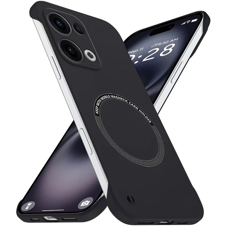 Oppo Reno 13 5G Frameless Magnetic Wireless Charging Case — Ultra-Slim Clear MagSafe Compatible Cover