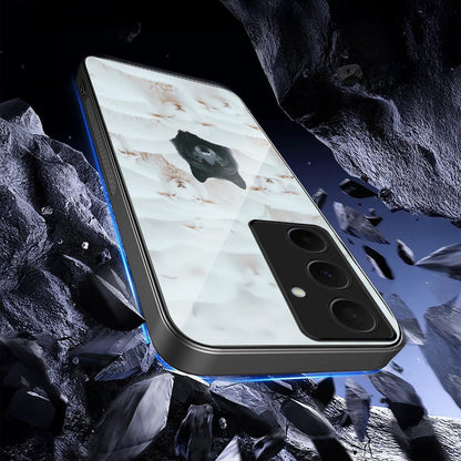 Samsung Galaxy A36 Premium Acrylic Shockproof Glass Back Case (Alpha Shadow)