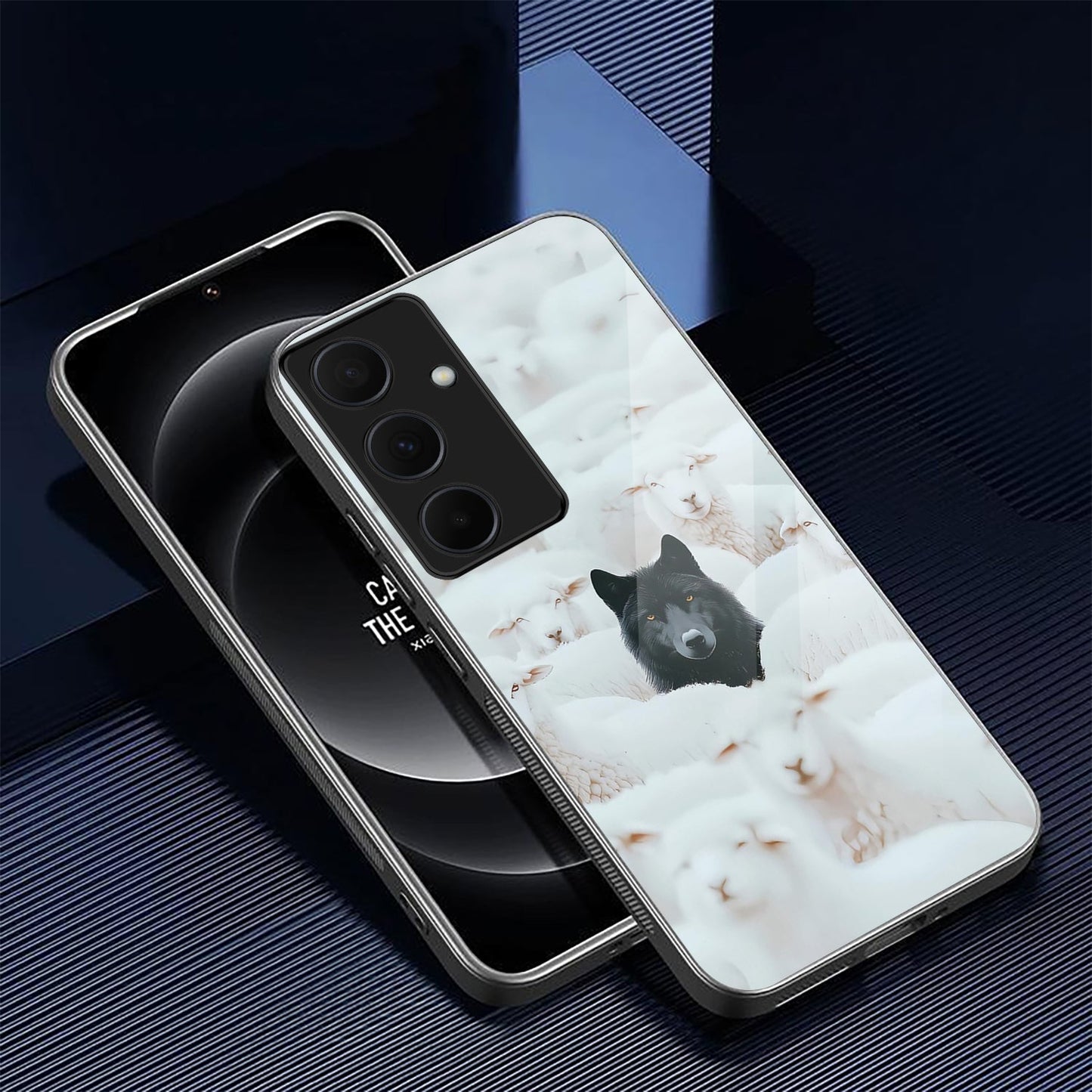 Samsung Galaxy A36 Premium Acrylic Shockproof Glass Back Case (Alpha Shadow)