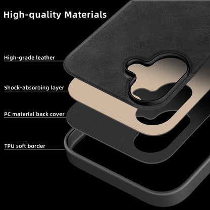iPhone 16 5G Heritage Soft Leather with Metal Satyamev Jayate Emblem Case