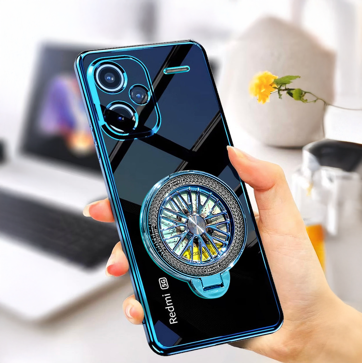 Redmi Note 13 Pro+ 5G Ferrari Wheel Electroplating Case