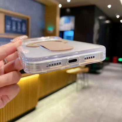 iPhone 17 Pro & Pro Max Ultra-Slim With Grip Style Phone Stand Clear Magsafe Case