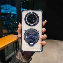 Oppo F31 Pro+ 5G Premium Butterfly Stand Airbags Case (Buy 1 Get 1 Free Surprise Cover)