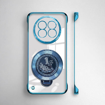 Realme 13 Pro+ 5G Blue glass cover with a coin design on a white background