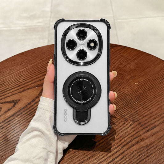 Oppo F31 Pro 5G Luxury Four Corner Invincible Bracket Ring Stand Case