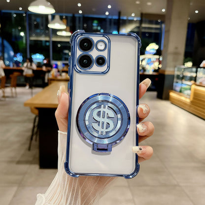 Motorola Edge 50 Neo 5G Four Corner Airbags 100% Original Astro Money Magnet Rotating Dollar Case