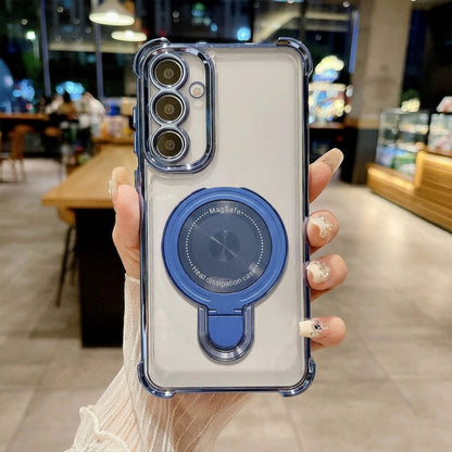 Samsung Galaxy A26 5G Luxury Four Corner Invincible Bracket Ring Stand Case