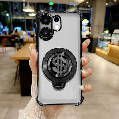 Vivo X200 FE 5G Four Corner Airbags 100% Original Astro Money Magnet Rotating Dollar Case