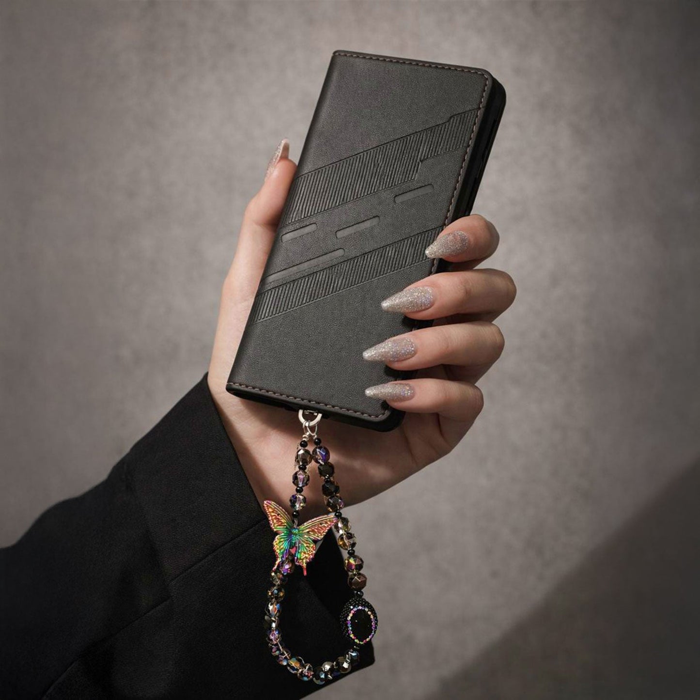 Vivo T4 5G Retro PU Leather Magnetic Wallet Flip Case with Charm Strap