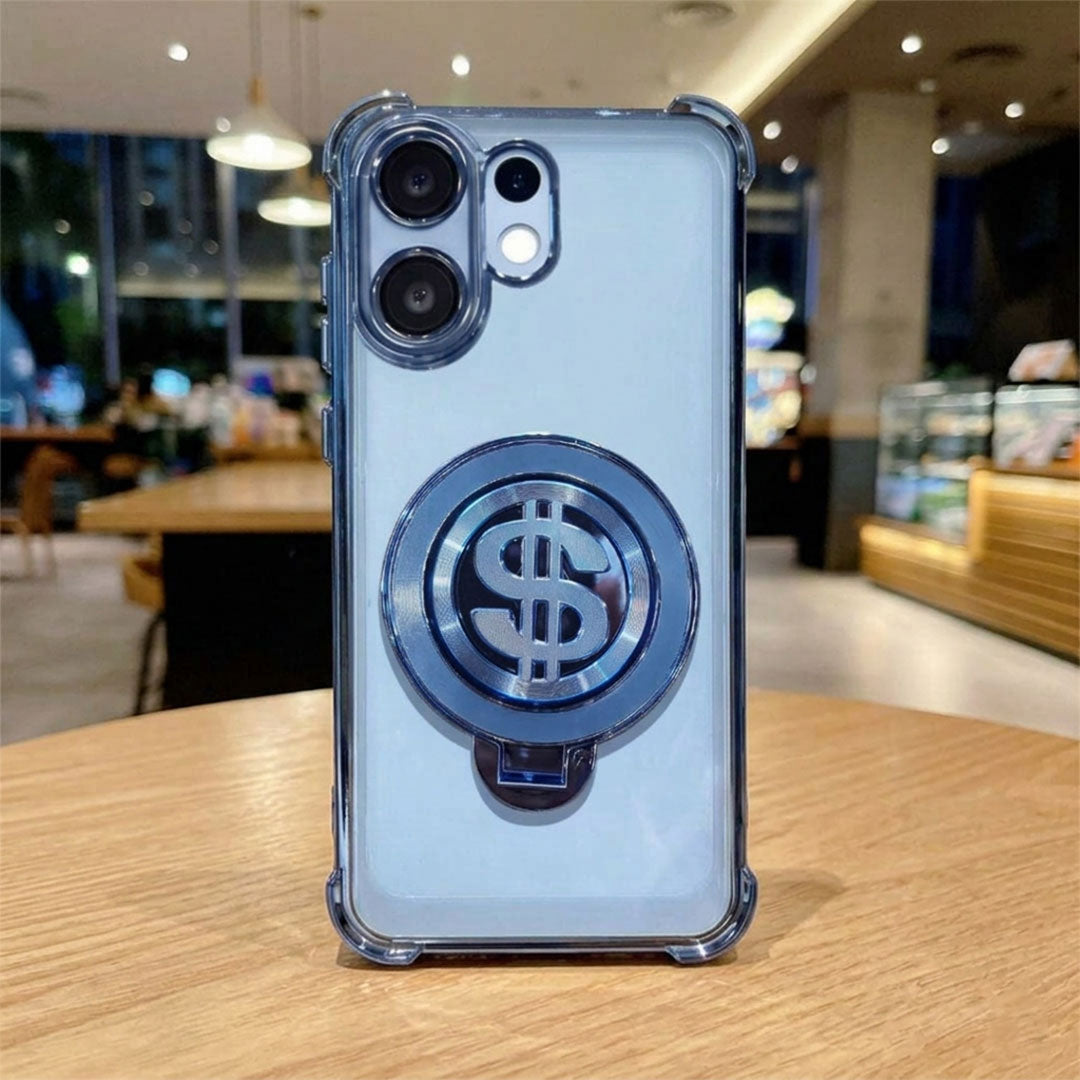Vivo X200 FE 5G Four Corner Airbags 100% Original Astro Money Magnet Rotating Dollar Case