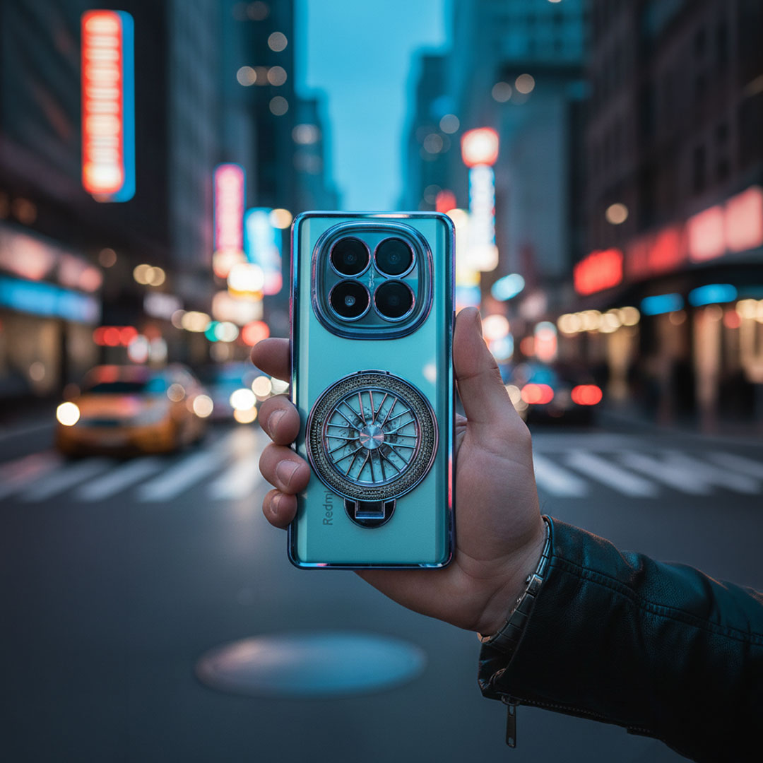 Redmi Note 14 Pro Plus 5G Ferrari Wheel Electroplating Case