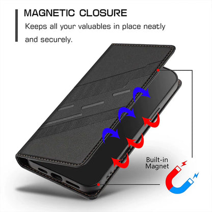 Oppo F29 Pro 5G Retro PU Leather Magnetic Wallet Flip Case with Charm Strap