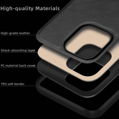 iPhone 14 Series 5G Heritage Soft Leather with Metal Satyamev Jayate Emblem Case