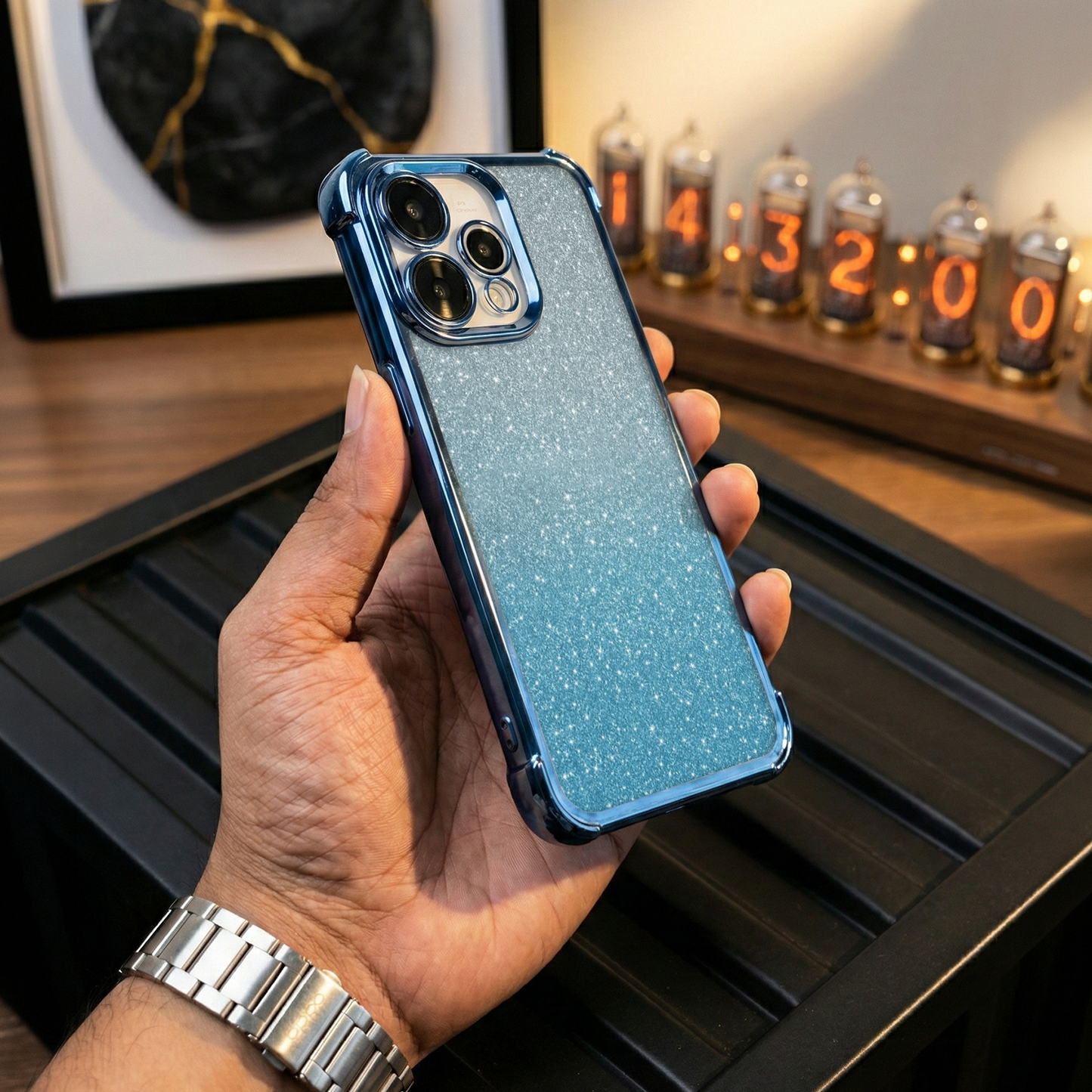 Oppo Reno 15 5G Luxury Shimmer Shockproof Airbag Case