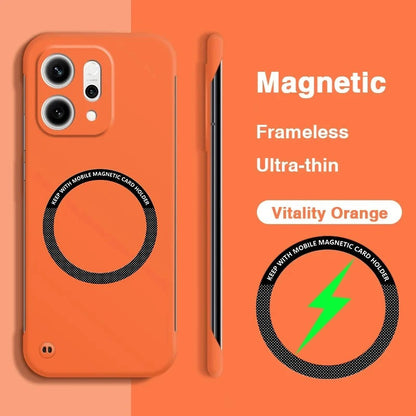 Oppo Reno 14 5G Frameless Magnetic Wireless Charging Case — Ultra-Slim Clear MagSafe Compatible Cover