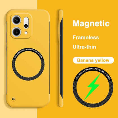 Oppo Reno 14 5G Frameless Magnetic Wireless Charging Case — Ultra-Slim Clear MagSafe Compatible Cover