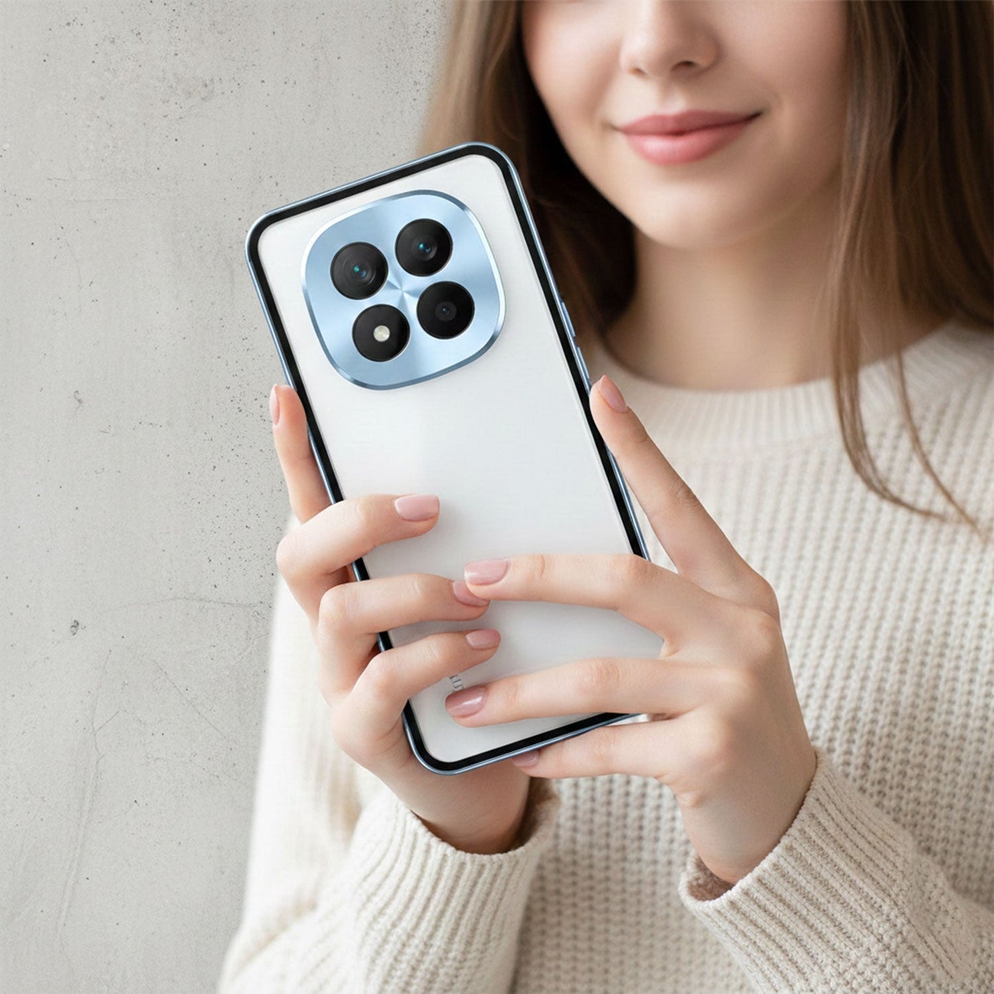 Redmi Note 14 Pro+ 5G Aluminium Metal Bumper Shield Transparent Back Case