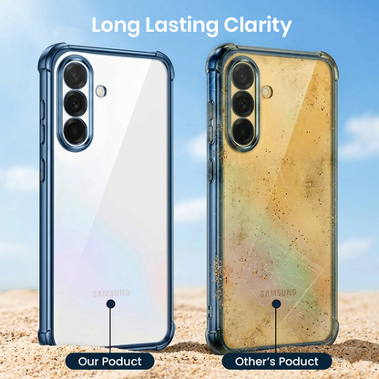 Samsung Galaxy A15 5G Anti-Yellow Electroplating Transparent Airbags Case