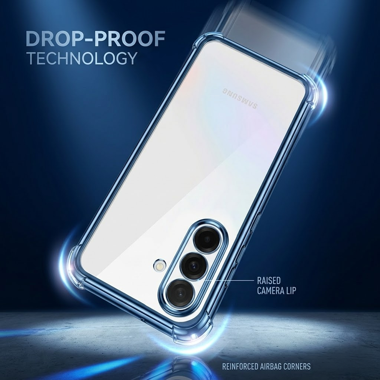Samsung Galaxy A16 5G Anti-Yellow Electroplating Transparent Airbags Case
