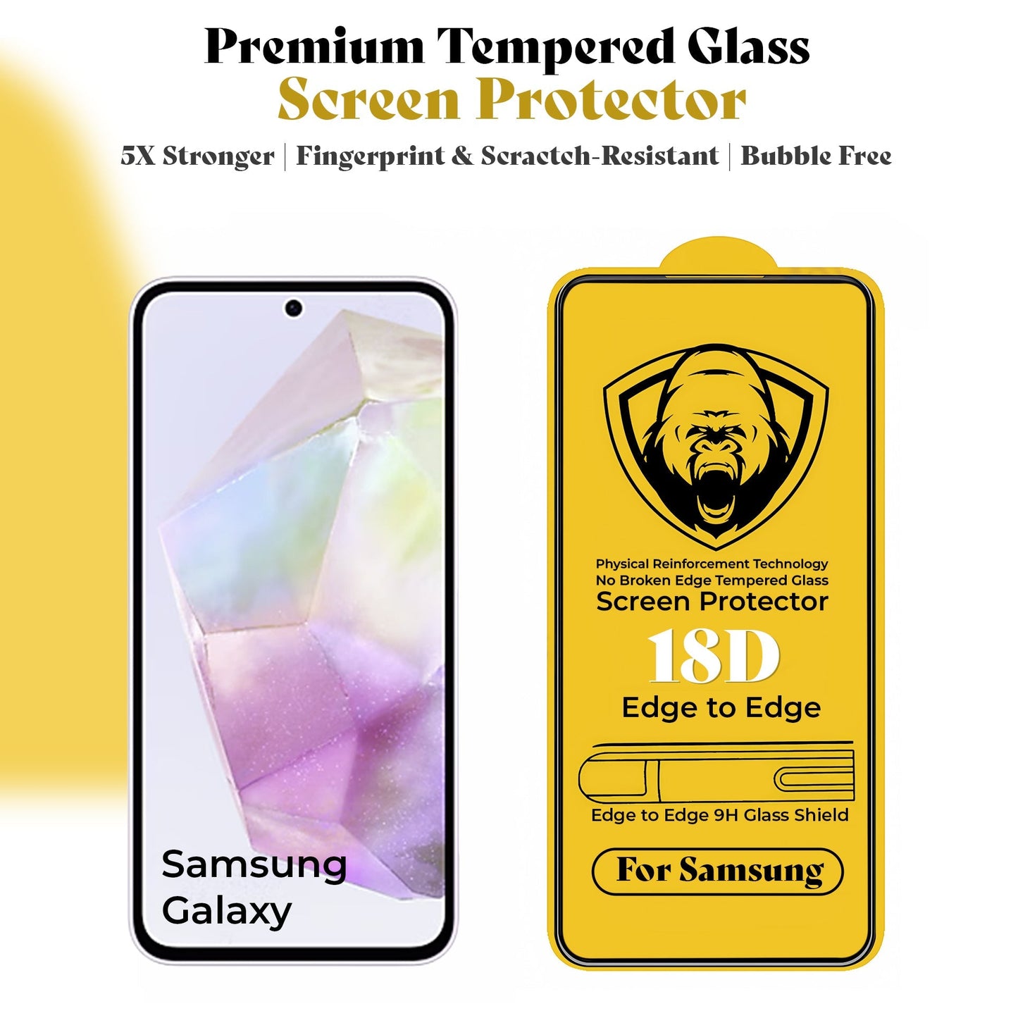 Samsung Galaxy A17 5G Original Luxury Magnifier Ring Stand Shockproof Airbags Corner Case