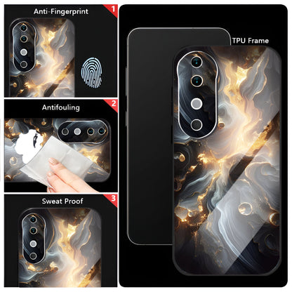 Vivo V40 Pro 5G Premium Acrylic Shockproof Glass Back Case (Mist)